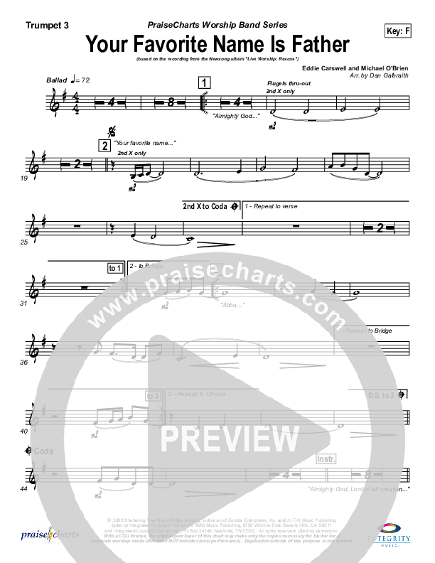 Your Favorite Name Is Father Trumpet 3 (Newsong)