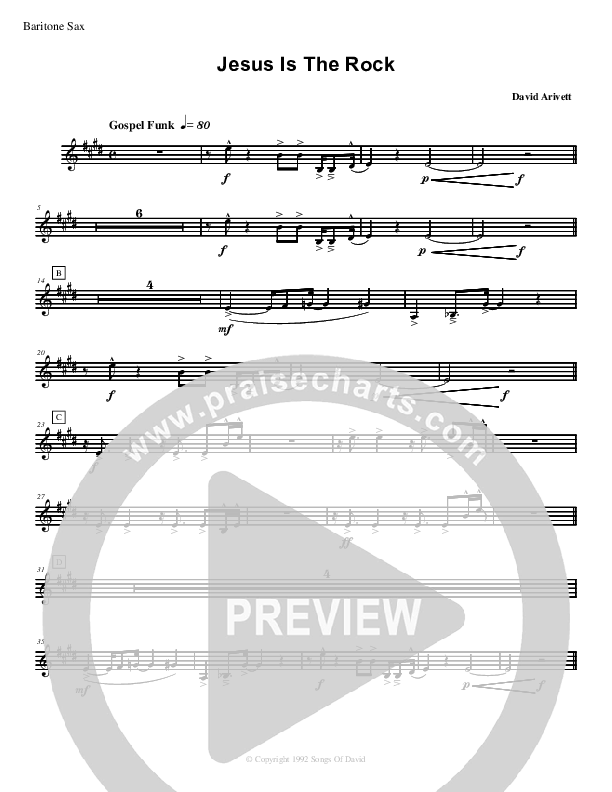 Jesus Is The Rock Bari Sax (David Arivett)