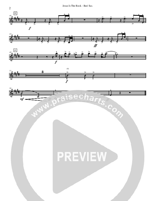 Jesus Is The Rock Bari Sax (David Arivett)