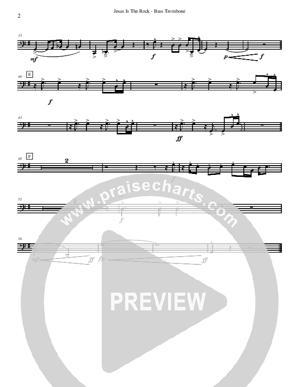 Jesus Is The Rock Bass Trombone (David Arivett)