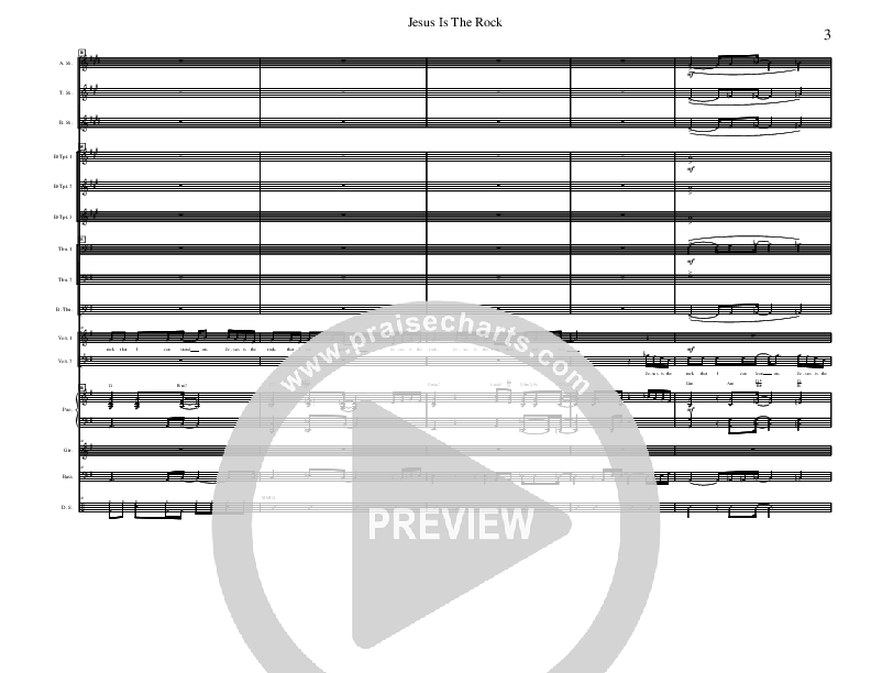 Jesus Is The Rock Conductor's Score (David Arivett)