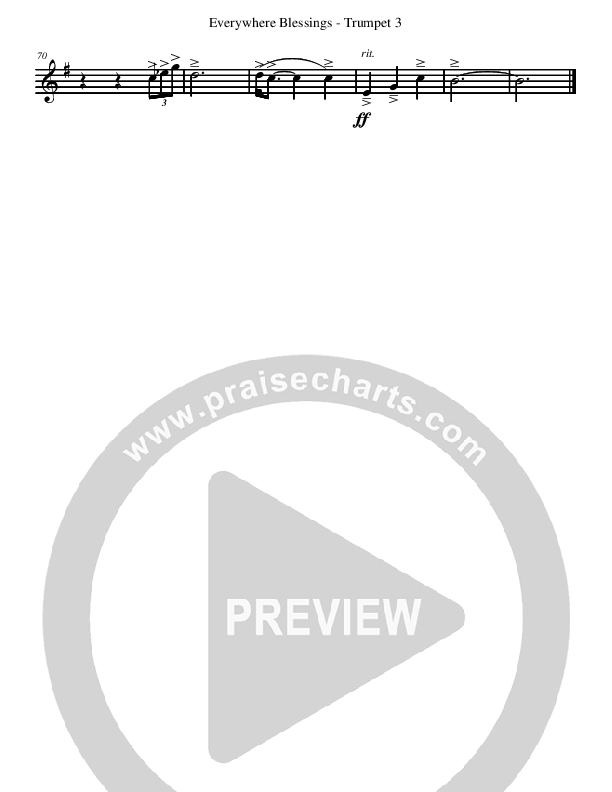 Everywhere Blessings Trumpet 3 (David Arivett)