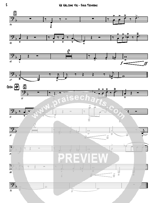 We Welcome You Bass Trombone (David Arivett)