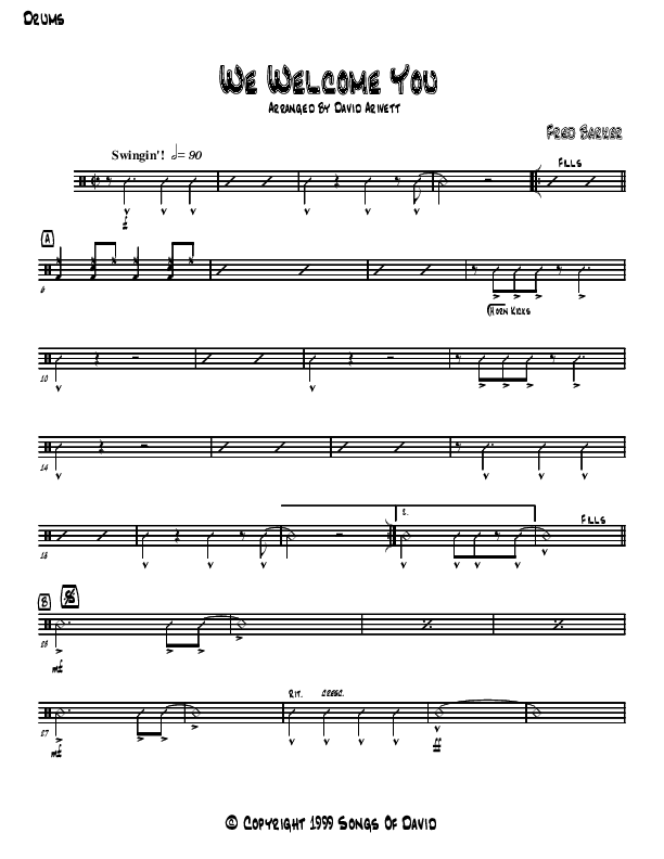 We Welcome You Drum Set (David Arivett)