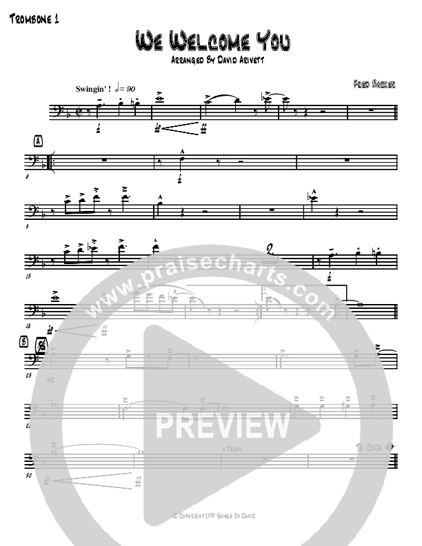 We Welcome You Trombone 1 (David Arivett)