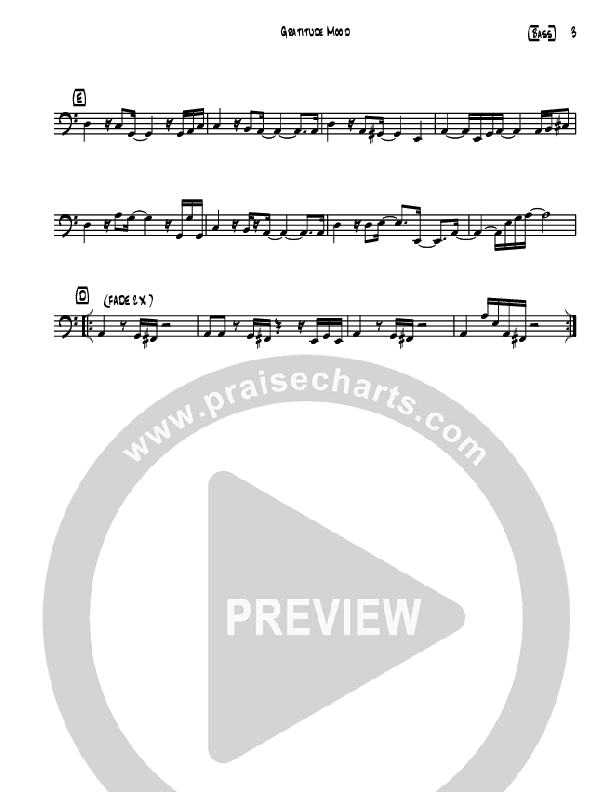 Gratitude Mood (Instrumental) Bass Guitar (David Arivett)