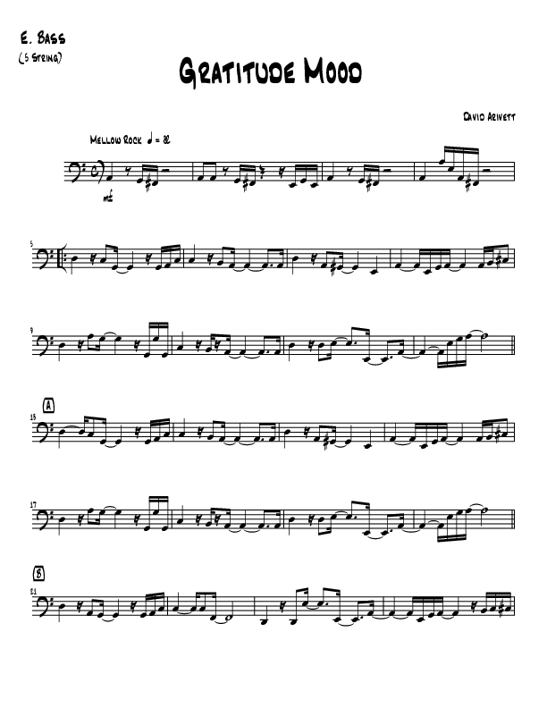 Gratitude Mood (Instrumental) Electric Guitar (David Arivett)