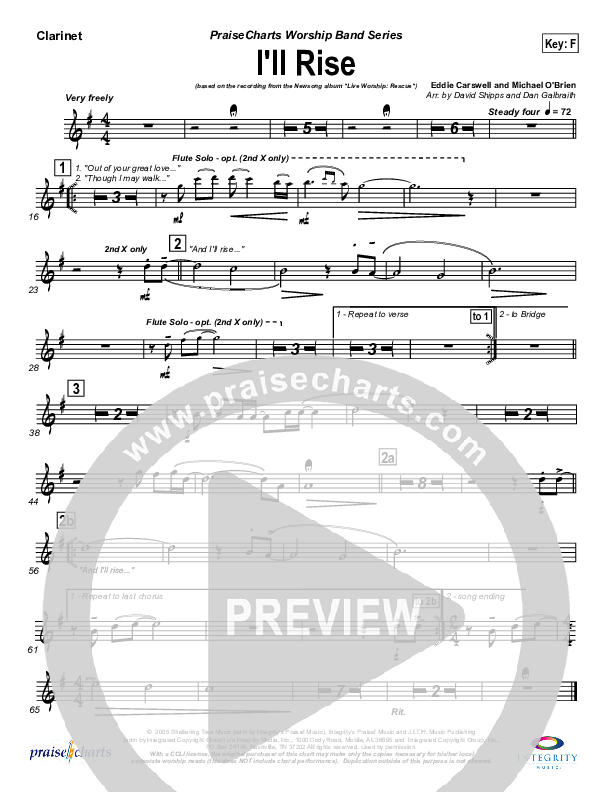 I'll Rise Wind Pack (Newsong)