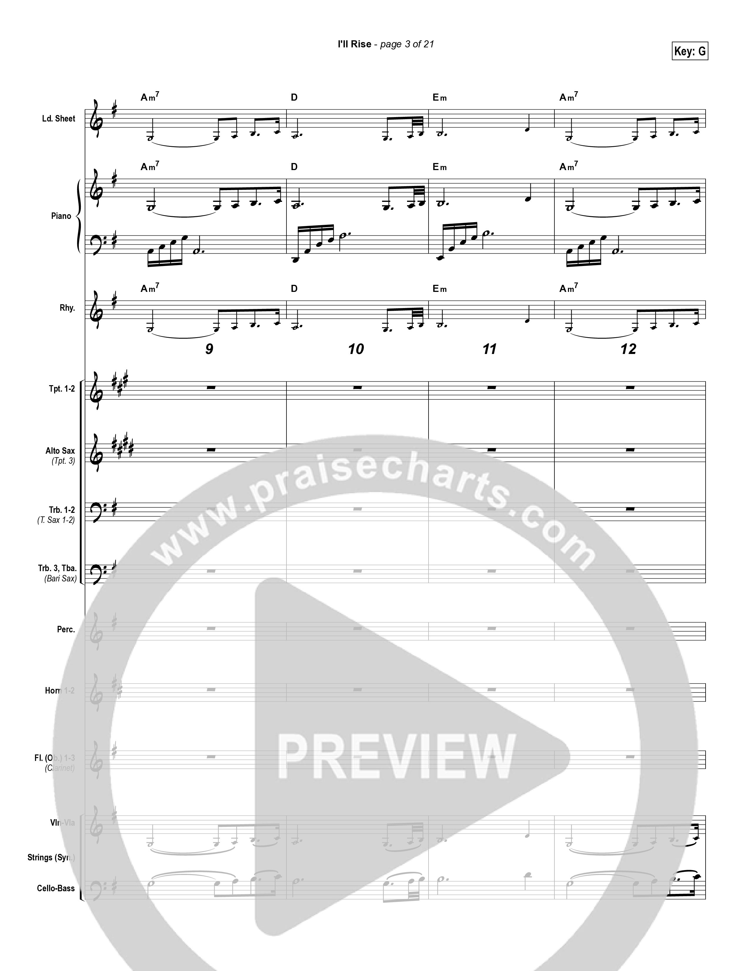 I'll Rise Conductor's Score (Newsong)