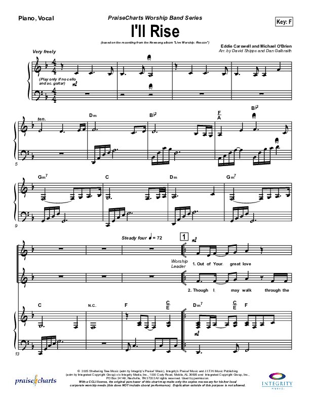 I'll Rise Orchestration (Newsong)