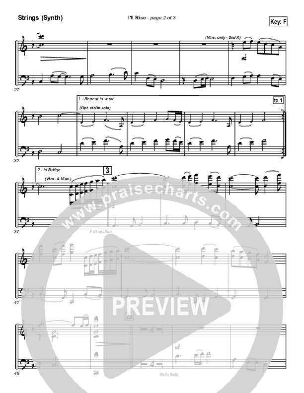 I'll Rise String Pack (Newsong)