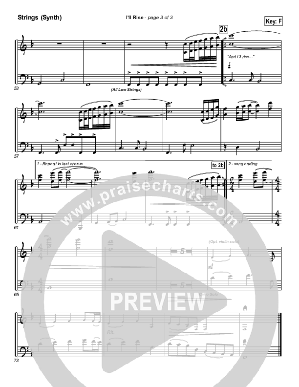 I'll Rise String Pack (Newsong)