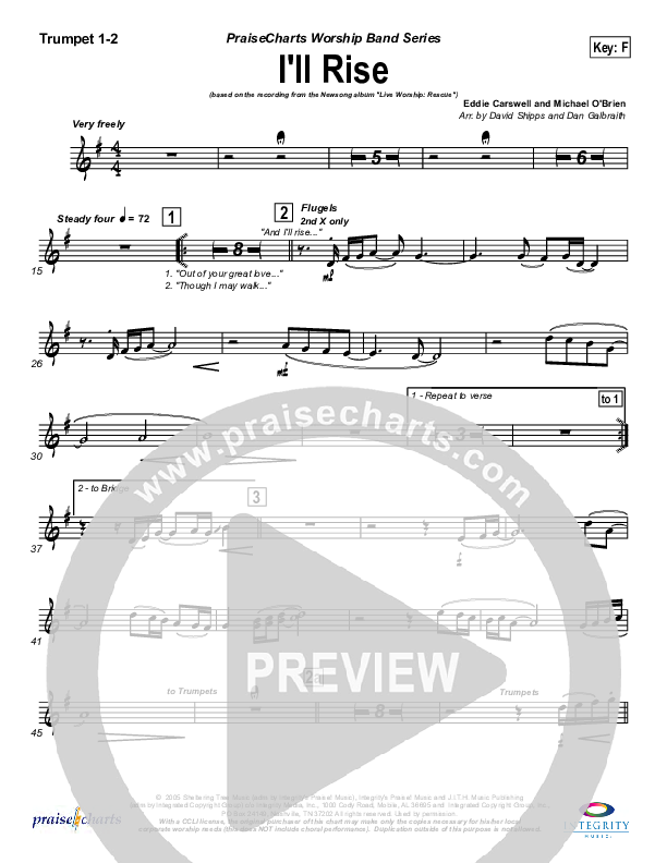 I'll Rise Trumpet 1,2 (Newsong)
