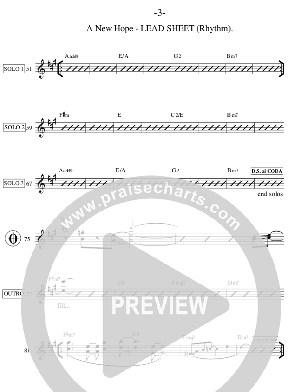 A New Hope (Instrumental) Lead Sheet (Ric Flauding)