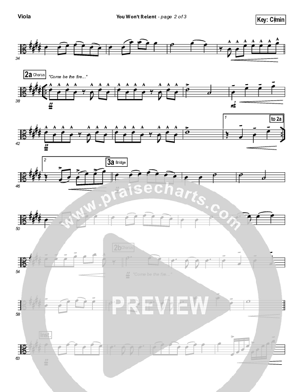 You Won't Relent Viola (Misty Edwards)