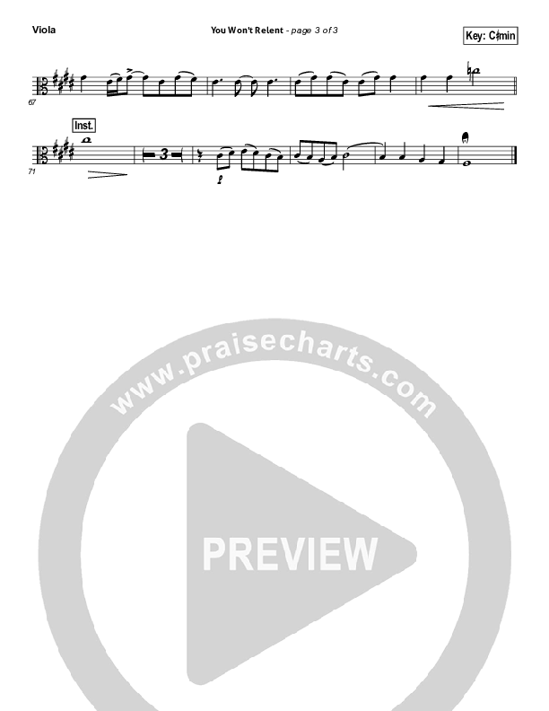 You Won't Relent Viola (Misty Edwards)