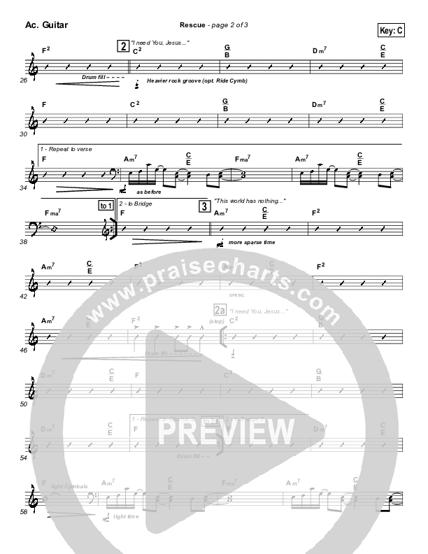 Rescue Acoustic Guitar (Newsong)