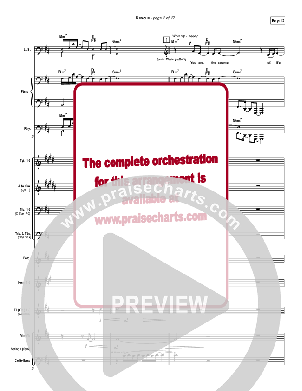 Rescue Conductor's Score (Newsong)