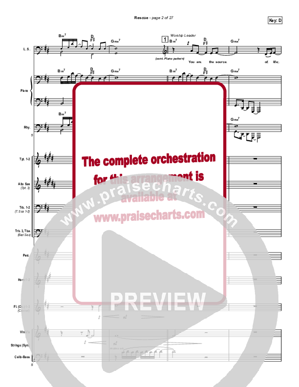 Rescue Conductor's Score (Newsong)