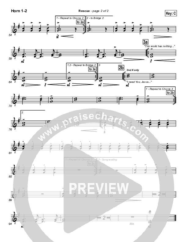 Rescue French Horn 1/2 (Newsong)