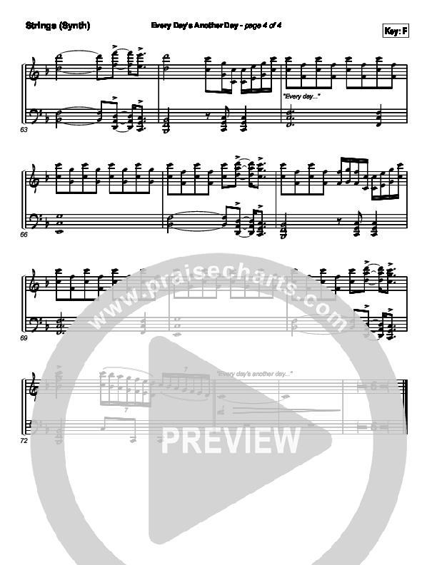 Every Day's Another Day (Journey To Eternity) Synth Strings (Newsong)