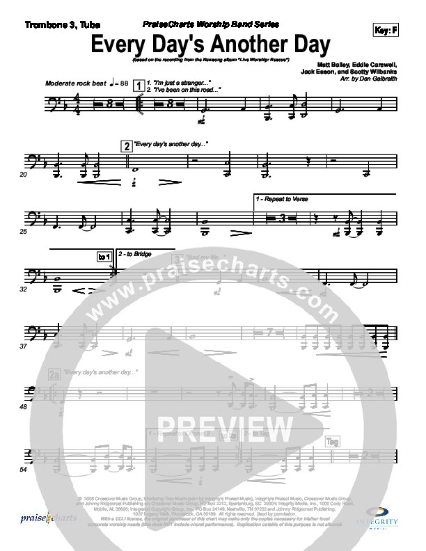 Every Day's Another Day (Journey To Eternity) Tenor Sax 1/2 (Newsong)