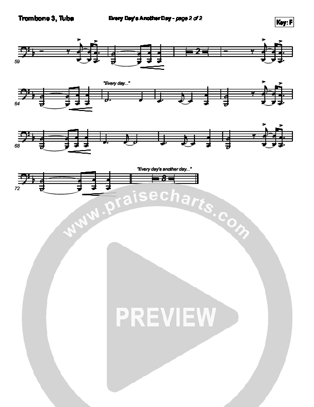 Every Day's Another Day (Journey To Eternity) Tenor Sax 1/2 (Newsong)