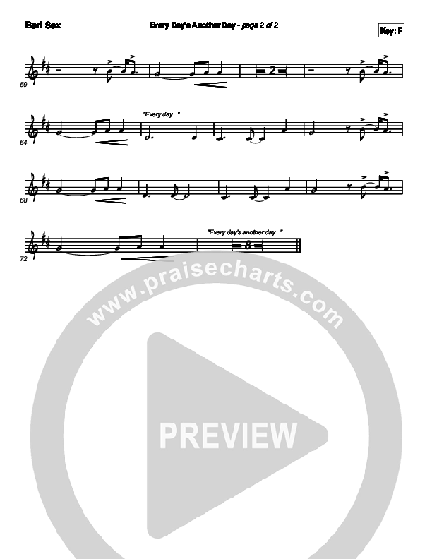 Every Day's Another Day (Journey To Eternity) Trombone 3/Tuba (Newsong)