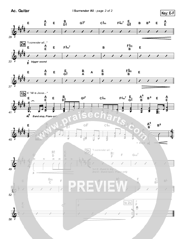 I Surrender All Acoustic Guitar (Israel Houghton)