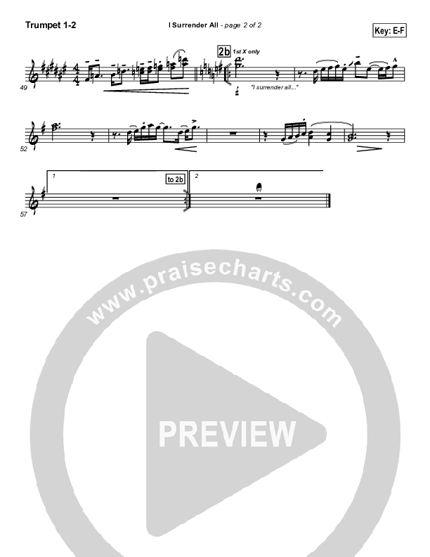 I Surrender All Trumpet 1,2 (Israel Houghton)