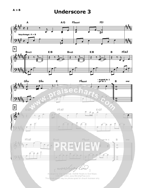 Underscore 03 (like Breathe)   Piano Sheet (Don Chapman)