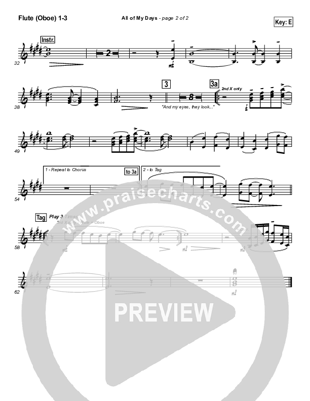 All Of My Days Wind Pack (Hillsong Worship)