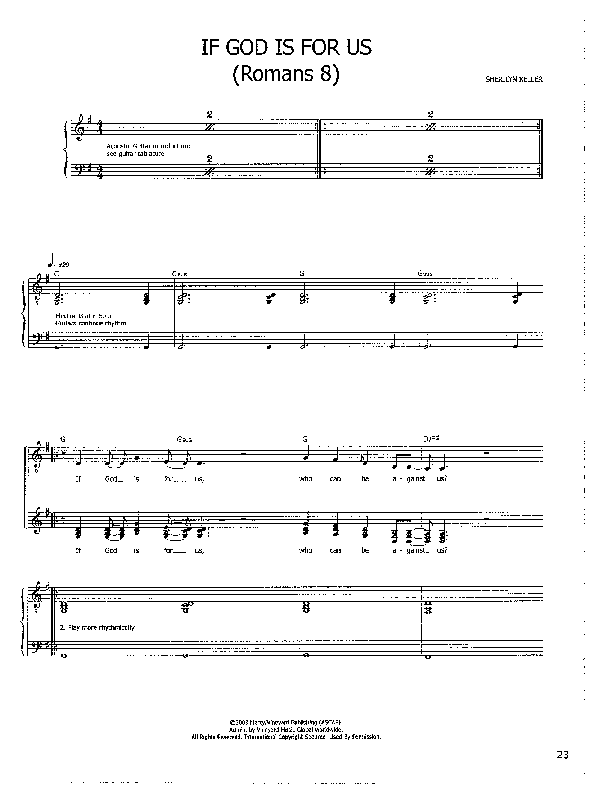 If God Is For Us Lead & Piano ()