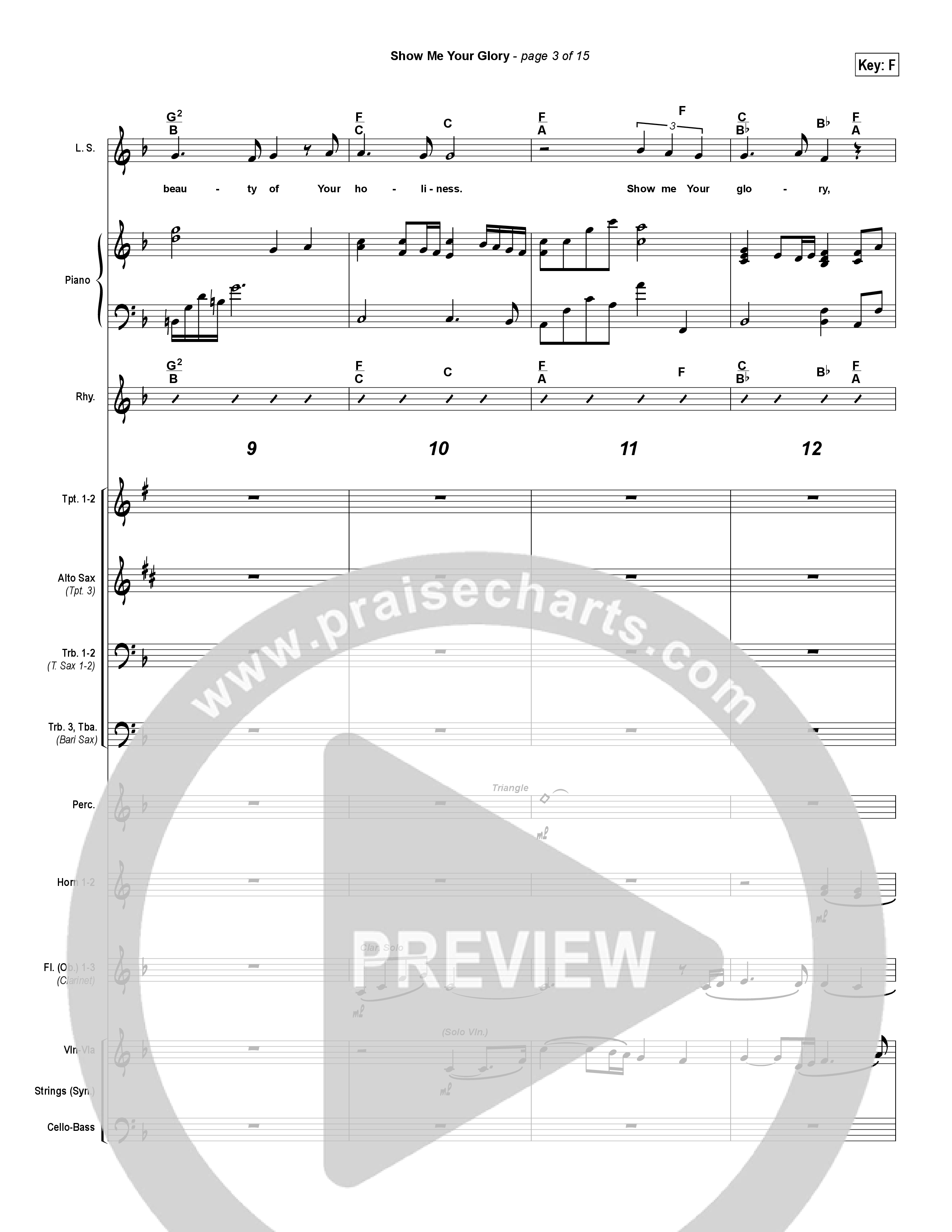 Show Me Your Glory Conductor's Score (Lakewood Church)