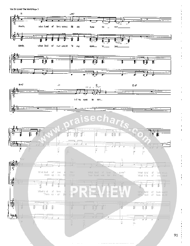 You So Loved The World Lead & Piano ()