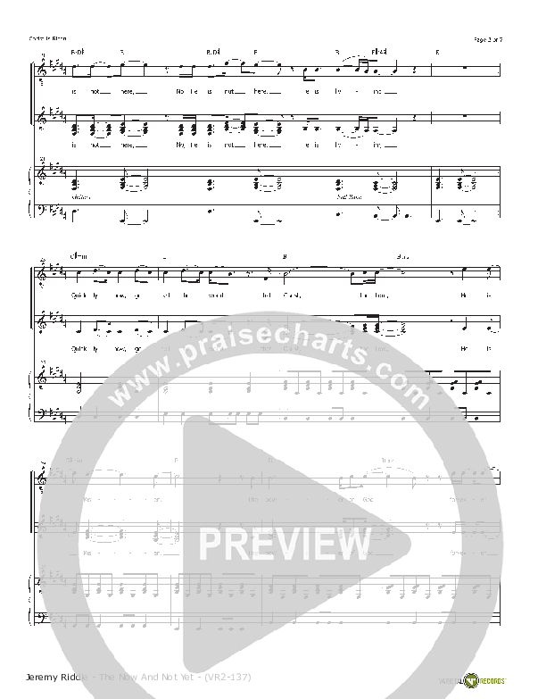 Christ Is Risen Piano/Vocal & Lead (Jeremy Riddle)