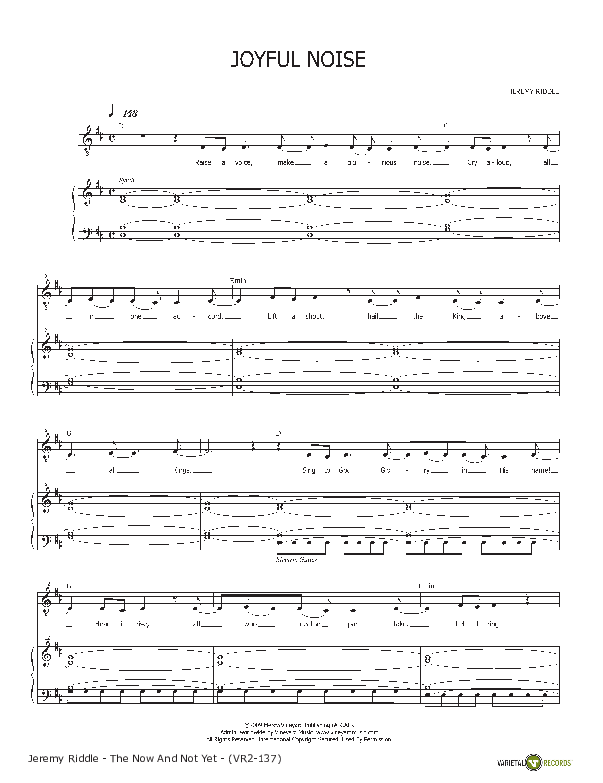 Joyful Noise Lead & Piano (Jeremy Riddle)