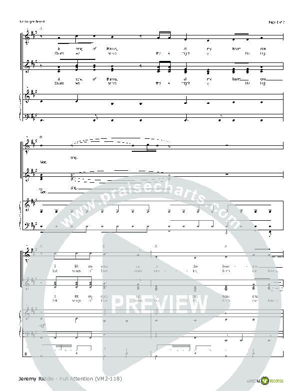 No Longer Bound Chords PDF (Jeremy Riddle) - PraiseCharts