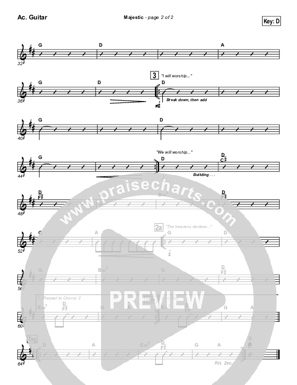 Majestic Acoustic Guitar (Lincoln Brewster)