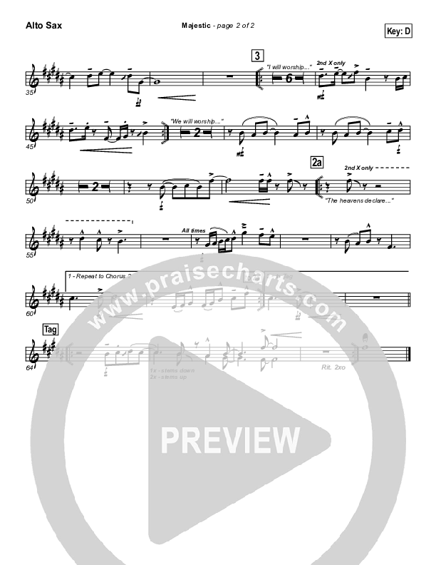 Majestic Alto Sax (Lincoln Brewster)