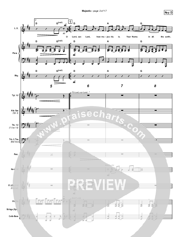 Majestic Conductor's Score (Lincoln Brewster)