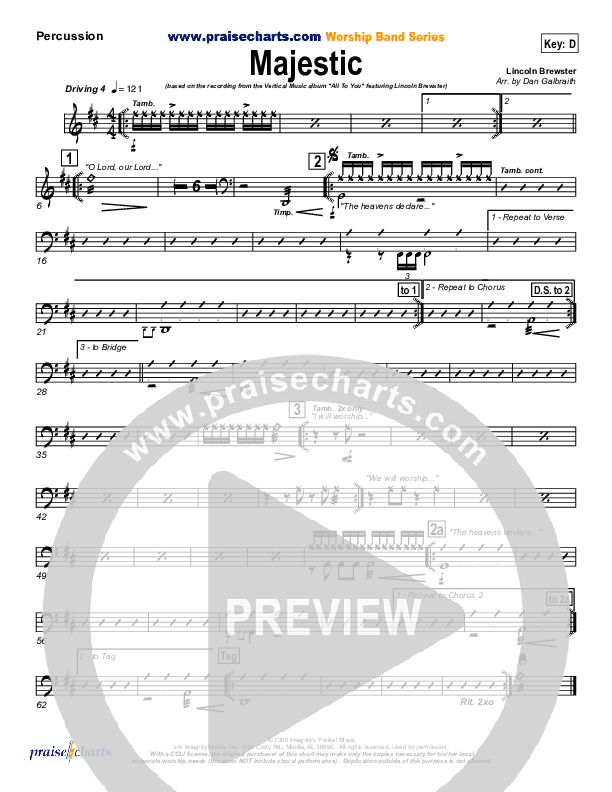 Majestic Percussion (Lincoln Brewster)