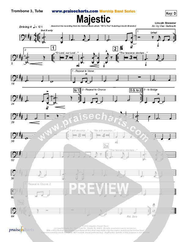 Majestic Trombone 3/Tuba (Lincoln Brewster)