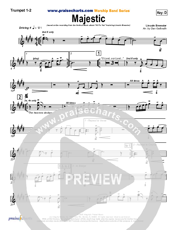 Majestic Trumpet 1,2 (Lincoln Brewster)