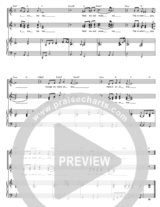 Change My Heart Oh God Lead Sheet (SAT) (Eddie Espinosa)