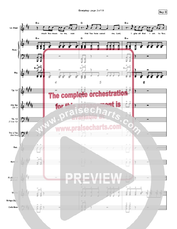 Everyday Conductor's Score (Lincoln Brewster)