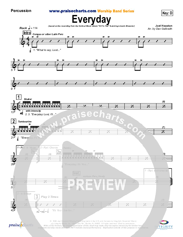 Everyday Percussion (Lincoln Brewster)