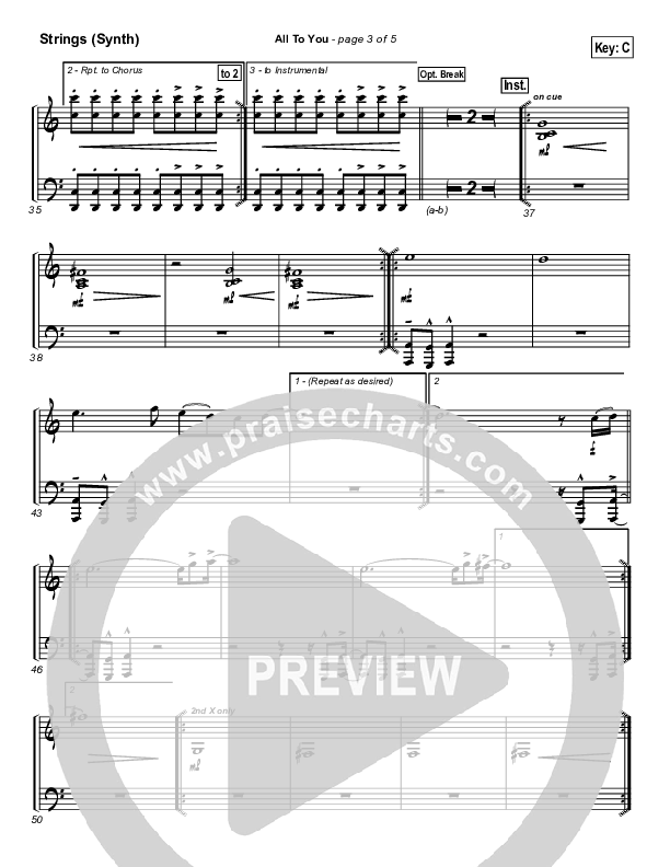 All To You Synth Strings (Lincoln Brewster)