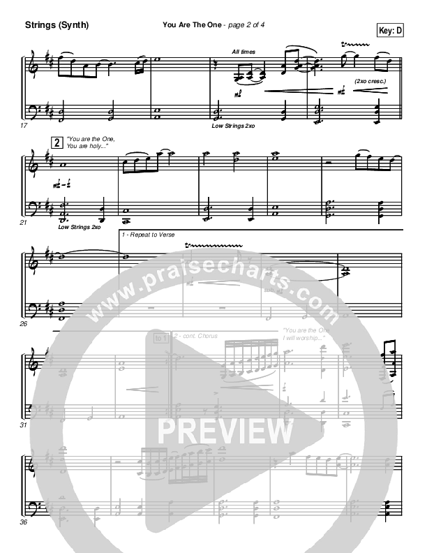 You Are the One Synth Strings (Lincoln Brewster)