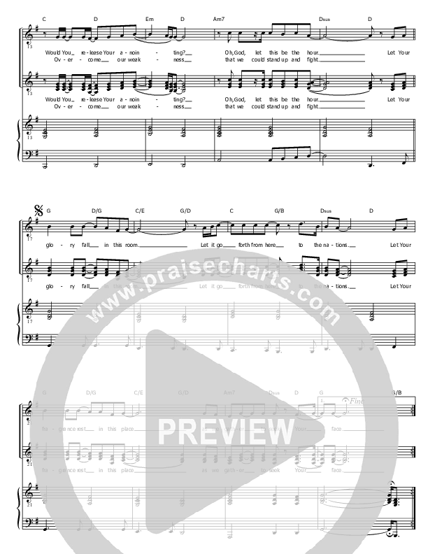 Let Your Glory Fall Lead & Piano ( / Vineyard Worship)